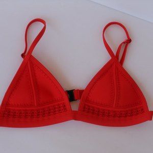 (LAST CHANCE) Triangle Bikini Top RED (M) triangl